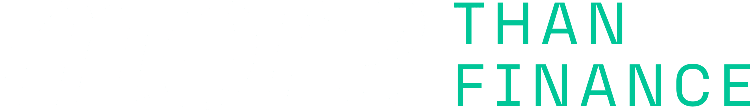 Logo van More Than Finance in donkergrijze en groene letters op transparante achtergrond