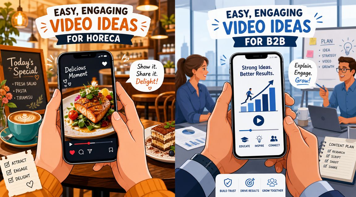 Praktische Reel ideeën voor horeca en B2B